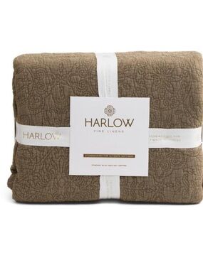 HARLOW Textured Embroidered Quilt